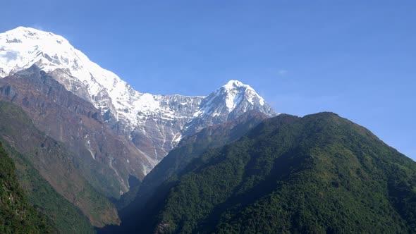 Himalayas Mountain Landscape in the Annapurna Region