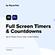 Full Screen Timers & Countdowns l MOGRT for Premiere Pro - VideoHive Item for Sale