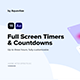 Full Screen Timers & Countdowns - VideoHive Item for Sale