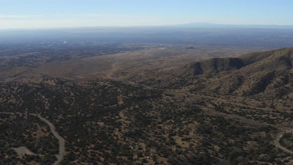 Albuquerque Overlook Aerial from Mountains