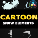 Cartoon Snow Elements | DaVinci Resolve - VideoHive Item for Sale