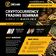 Cryptocurrency Trading Event Flyer - GraphicRiver Item for Sale
