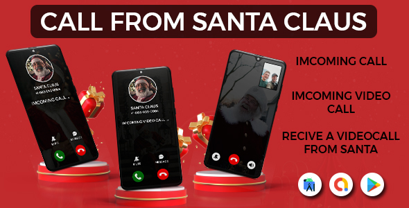 Santa Claus Video Call - Santa Video Prank Call - Video Call Santa Premium - Simulated Video Calls