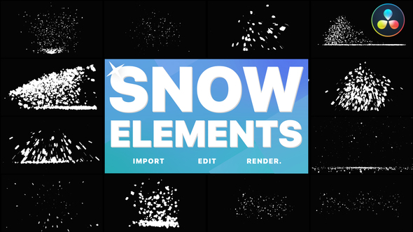 Christmas Snow Elements | DaVinci Resolve