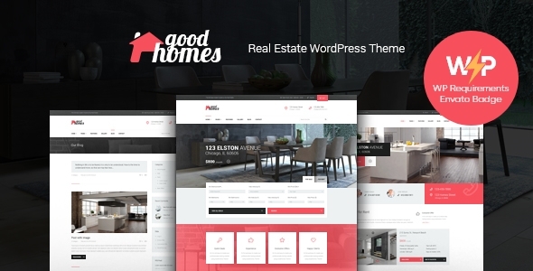 Good Homes | A Contemporary Real Estate WordPress Theme