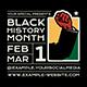 Black History Month Flyer Set - GraphicRiver Item for Sale