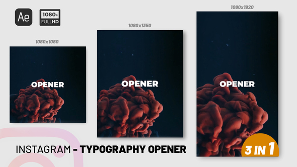 Instagram Typography Opener