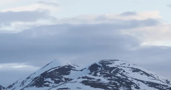 Snow-capped Mountains Background Plate Loop