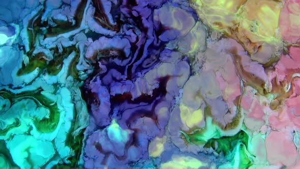 Psychedelic Galactic Paint Texture Background  alt