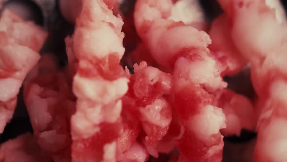 Raw Mincemeat Macro Shot