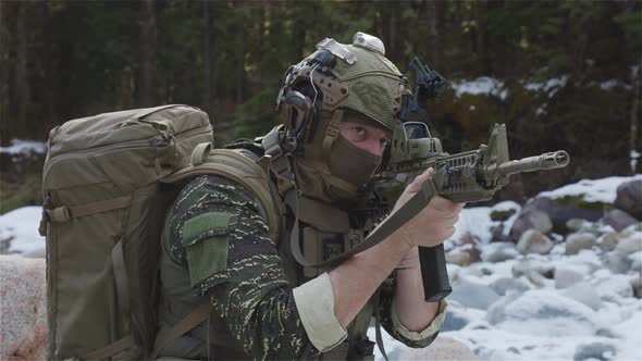 Army Man Wearing Tactical Uniform