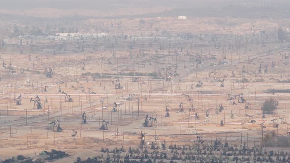 Pump Jacks on Oil Field USA