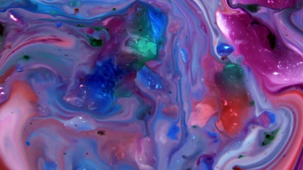 Colorful Chaos Ink Spread In Liquid Paint Turbulence Movement 45 alt