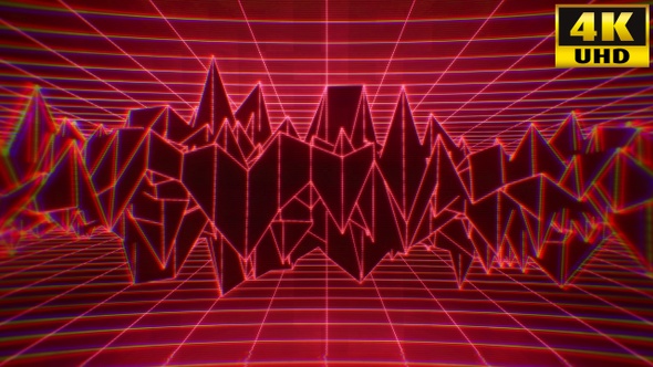 Retrowave Abstract Geometric Vj Loops Pack V1