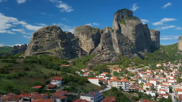 Scenic Landscape of Meteora in Greece