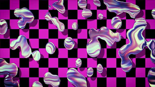 Vaporwave Liquid Chrome Background Loop alt