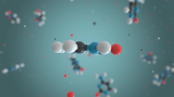 Cytosine a Part of DNA Plastic Molecule Model
