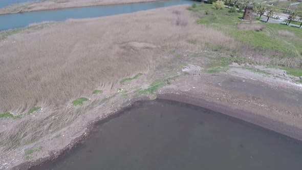 Aerial Seashore Tilt