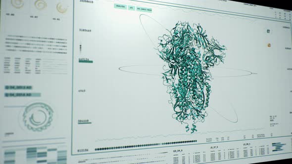 The technologically advanced equipment is used. Covid-19 Spike protein structure alt
