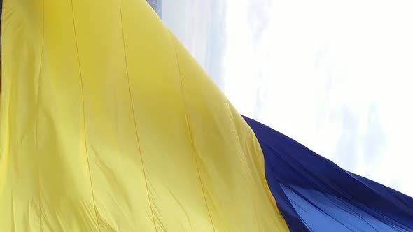 Vertical Video National Flag of Ukraine