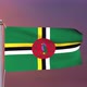 Dominica Flag 4k - VideoHive Item for Sale
