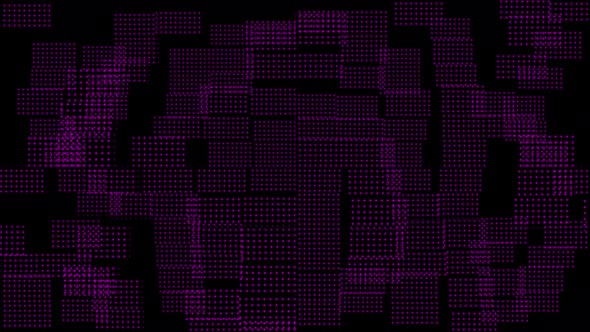 Abstract purple cubes