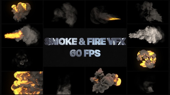 VFX Smoke And Fire Elements | Motion Graphics Pack alt