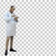 Young male doctor using digital tablet, Alpha Channel - VideoHive Item for Sale