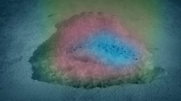 Magic Acid Eats Through Ground With Rainbow Colors