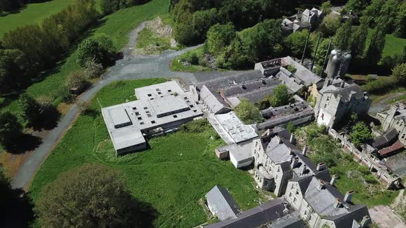 Denbigh castle in wales .