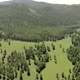 Green Meadows in The Sparsely Wooded Between Forest Covered Hills with Aerial View - VideoHive Item for Sale