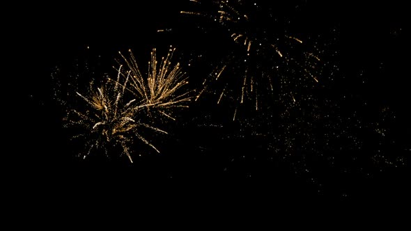 Firework display at night 4k