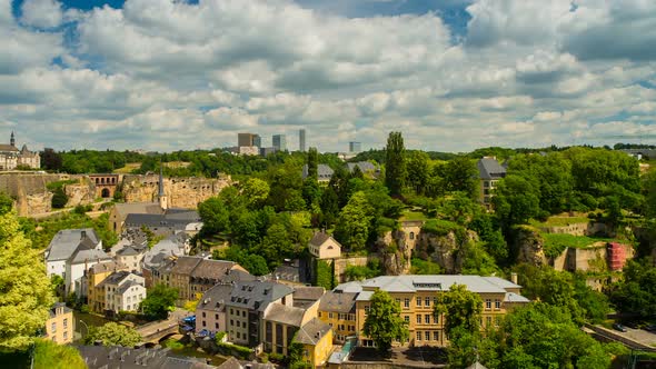 Panoramic View on Luxembourg City