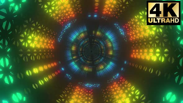 3 Colorful Vj Tunnel Pack