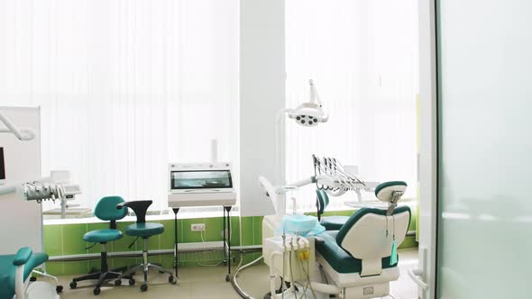 The Office of the Dental Clinic in Soothing Green Colors