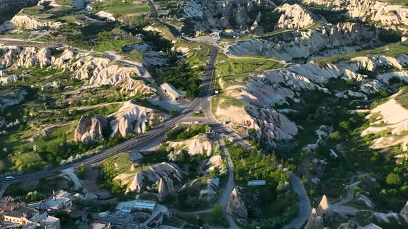 The best landscapes of Cappadocia aerial view 4 K