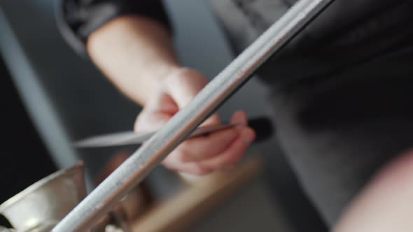 Chef Sharpening Knife with Honing Rod