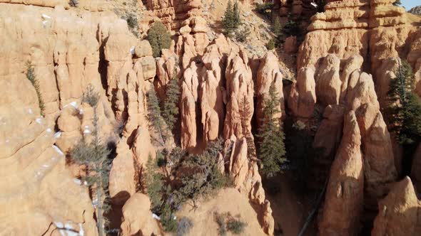 Aerial of the rugged landscape of southern Utah