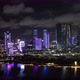 Aerial footage of night landscape in Shenzhen city,China - VideoHive Item for Sale