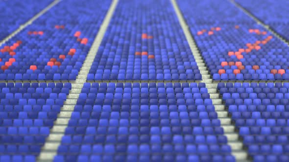 02 Score Made with Red and Blue Stadium Seats alt