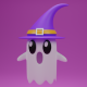 Cartoon Cute Ghost with Witch Hat - 3DOcean Item for Sale