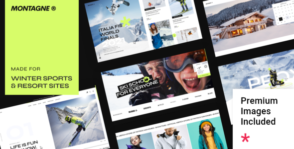 Montagne - Winter Sports & Ski Resort Theme