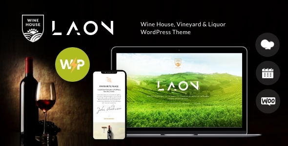 Laon | Wine House, Vineyard & Liquor WordPress Theme + Shop v1.8.6