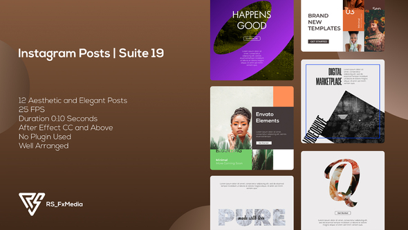 Instagram Posts | Dynamic & Modern Slots V.02 | Suite 19 alt