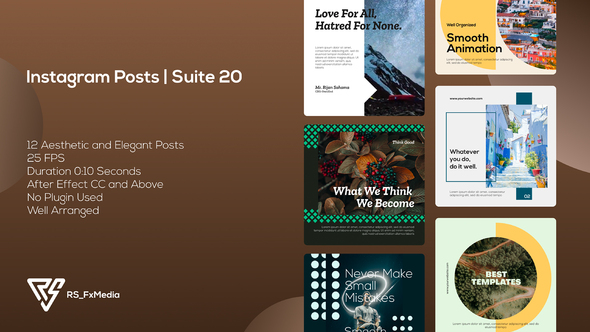 Instagram Posts | Dynamic & Modern Slots V.03 | Suite 20 alt