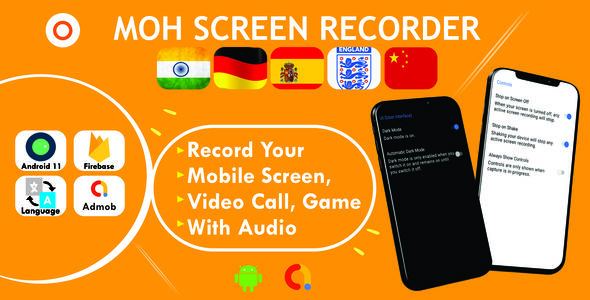 Moh Screen Recorder| Record games, phone Screen and Lot More