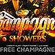 Champagne Showers Party Flyer - GraphicRiver Item for Sale