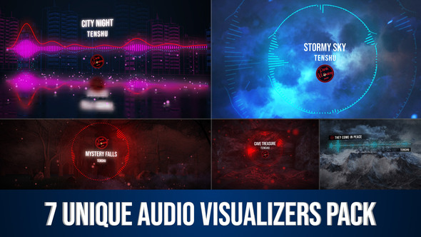 7 Unique Audio Visualizers Pack