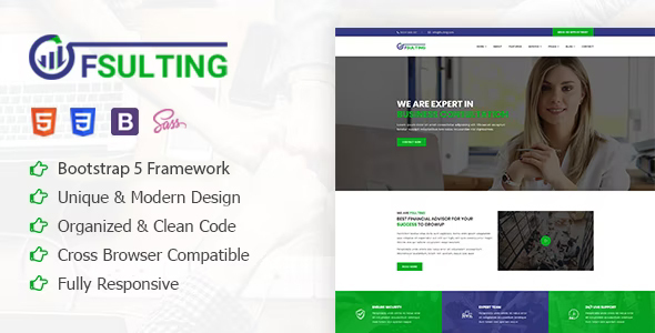 Fsulting - Finance Consulting Bootstrap 5 Template