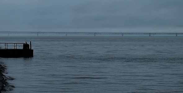 Cloudy Day On The River